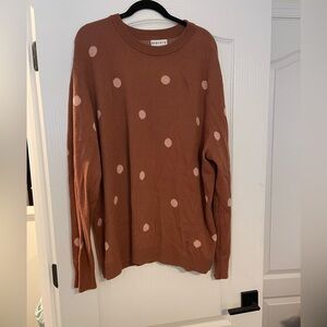 Ava and Viv Plus size Polka Dot Sweater